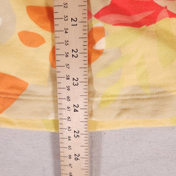 Fresh Produce Floral Terry Lined Soft Sweater Womens Medium Beach Summer USA - Picture 5 of 11